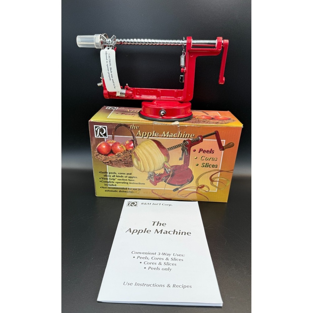 The Apple Machine 3 in 1 Apple Fruit Corer Slicer Peeler Slinky Potato Cutter